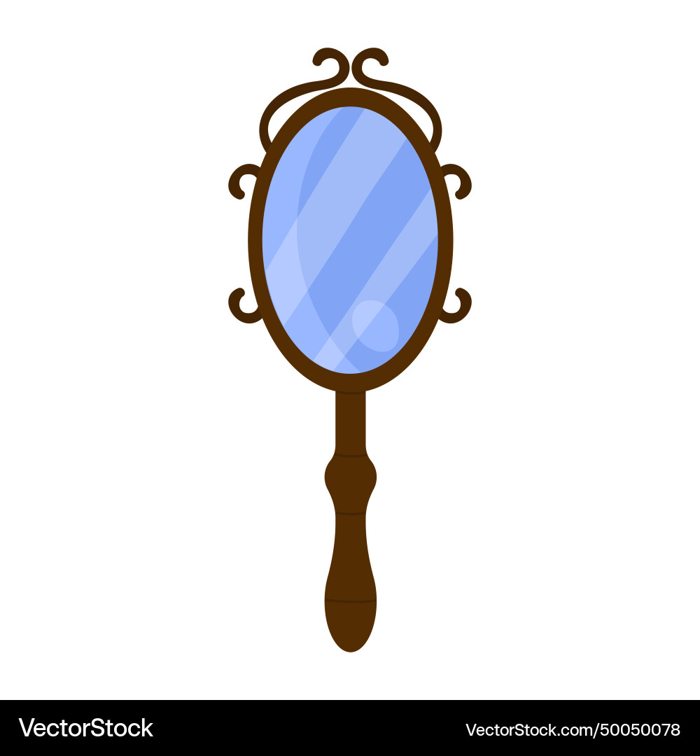 Antique hand mirror Vector Images \u0026 Graphics for Commercial Use |  VectorStock, image size:1000x1080