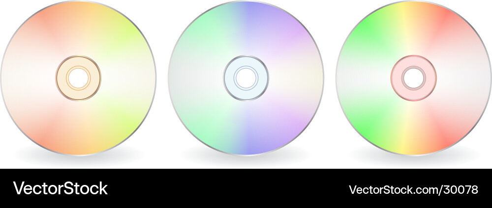 Cd disks vector image