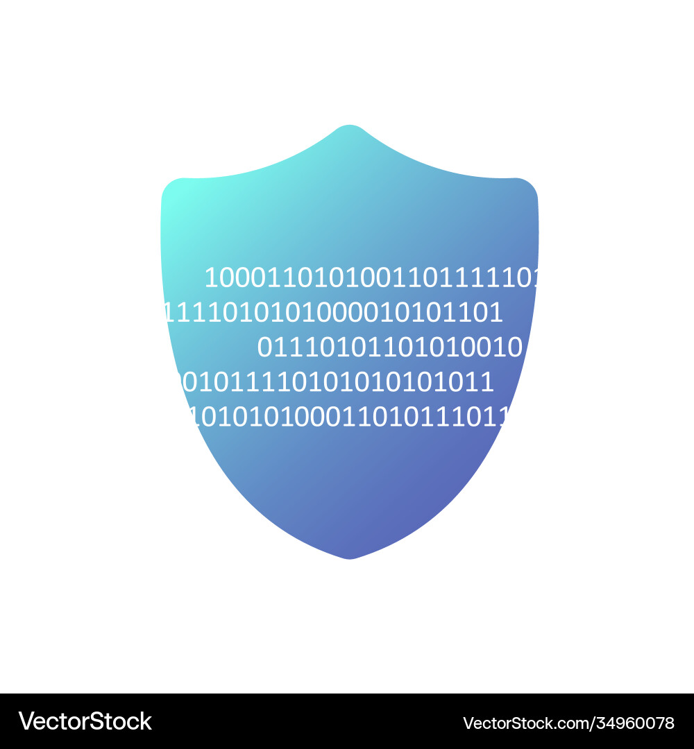 Data Security Shield Concept vector image