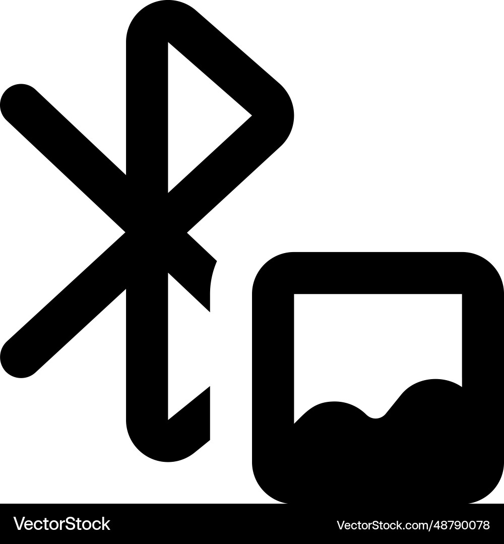 Easy way to sharing images with bluetooth vector image