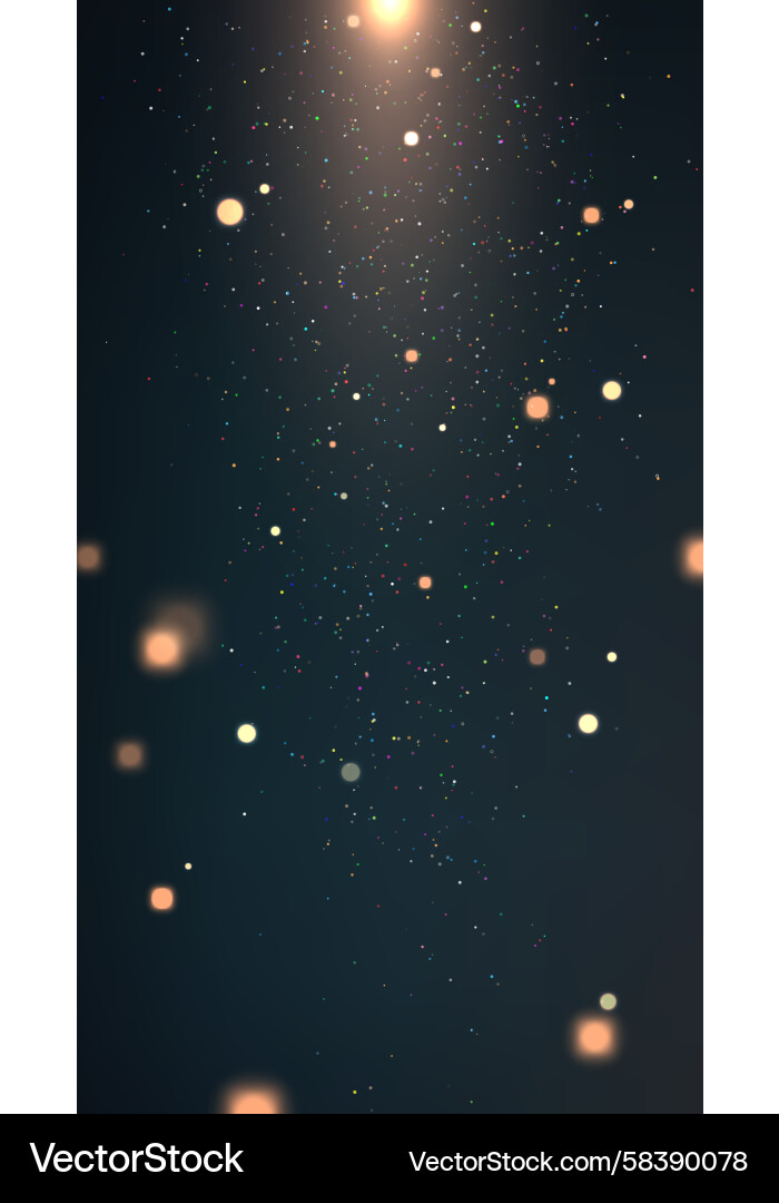 Glowing Bokeh Background Vector Image