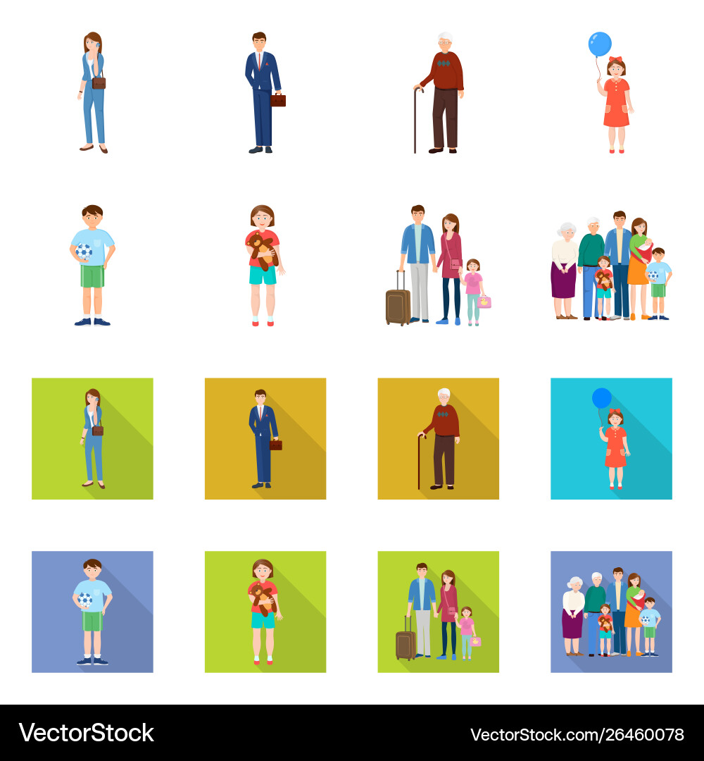 Isolated object character and avatar symbol Isolated object character and avatar symbol vector image