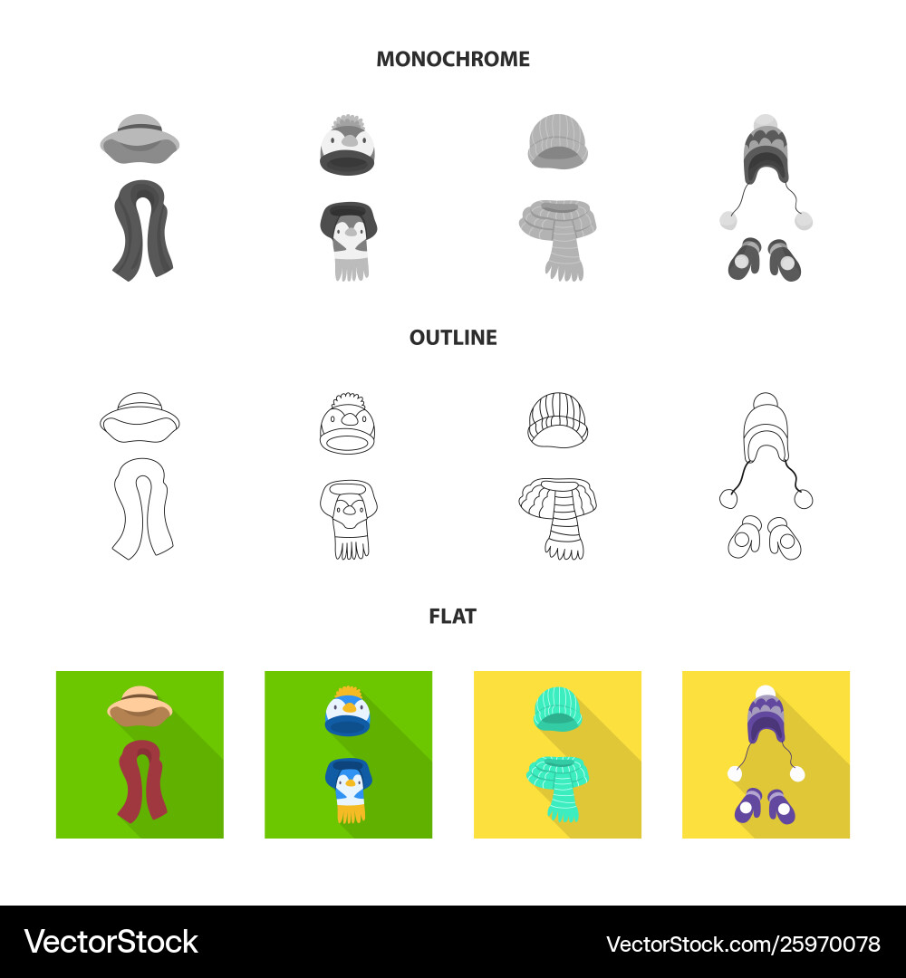Isolated object clothes and texture sign set Vector Image