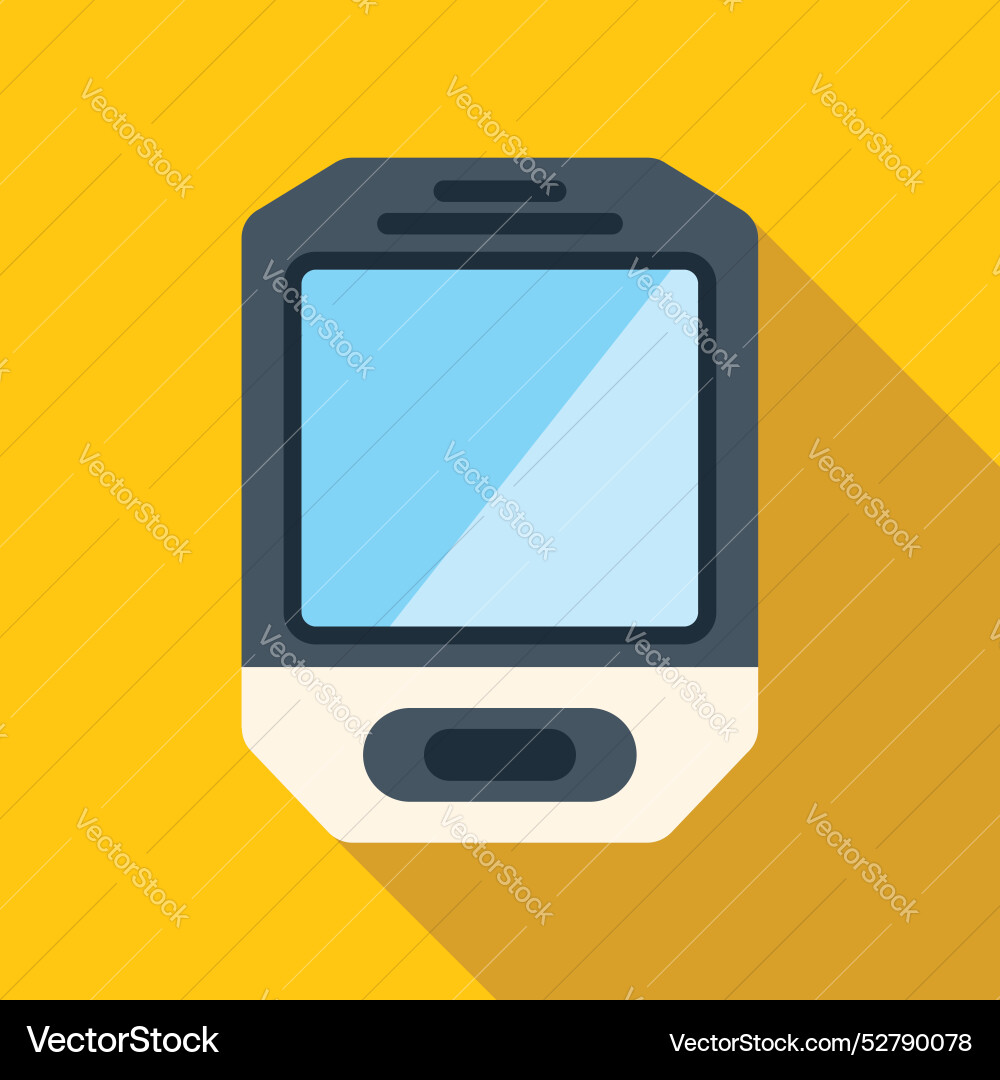 Modern smartwatch with blank screen displaying Modern smartwatch with blank screen displaying vector image