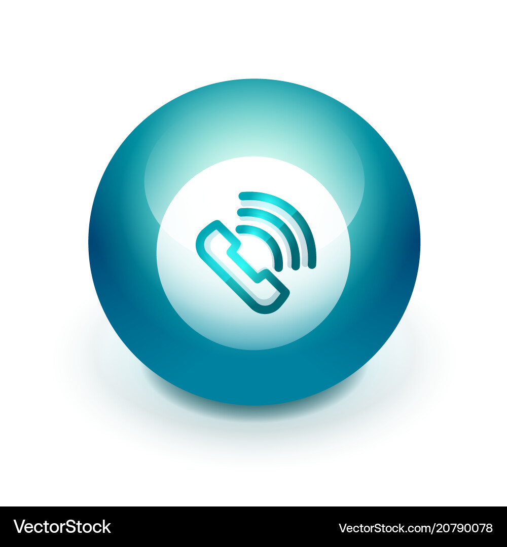 Phone button call support idea Phone button call support idea vector image