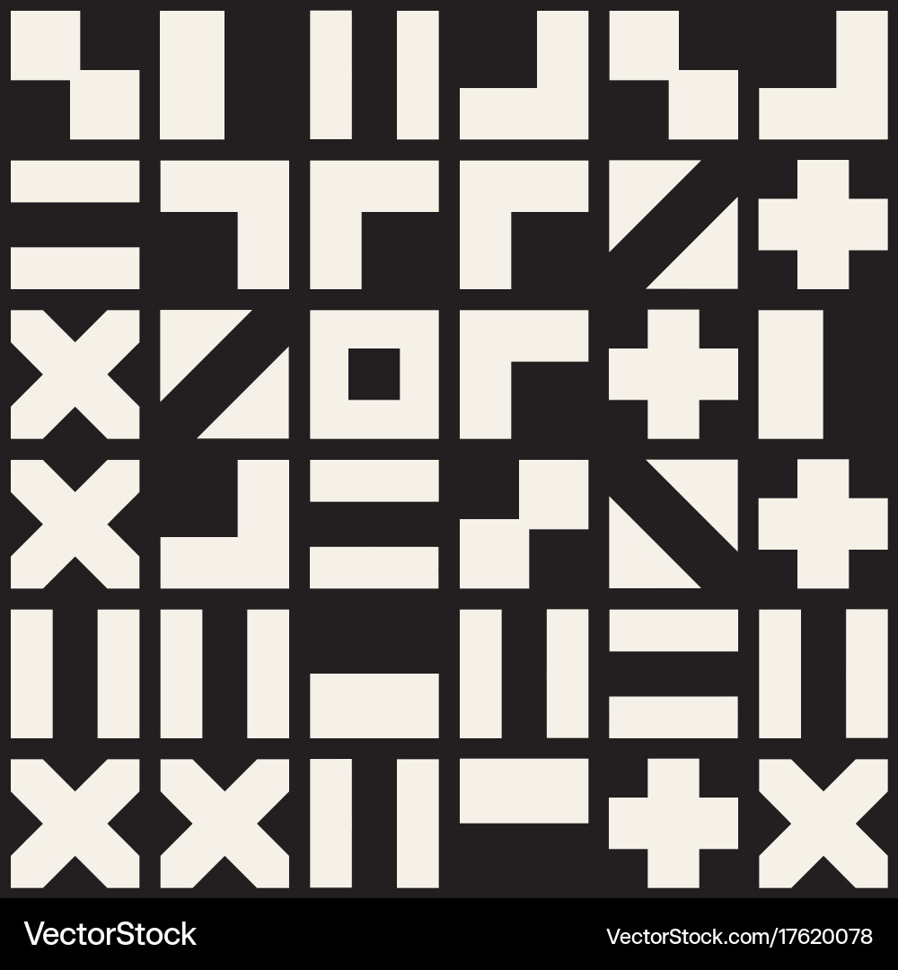 Random shapes seamless pattern modern vector image