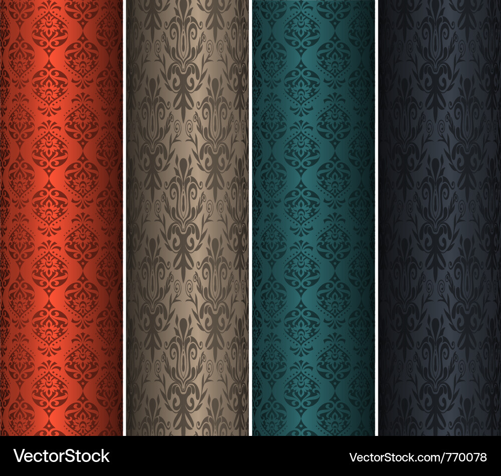Retro Column Patterns vector image