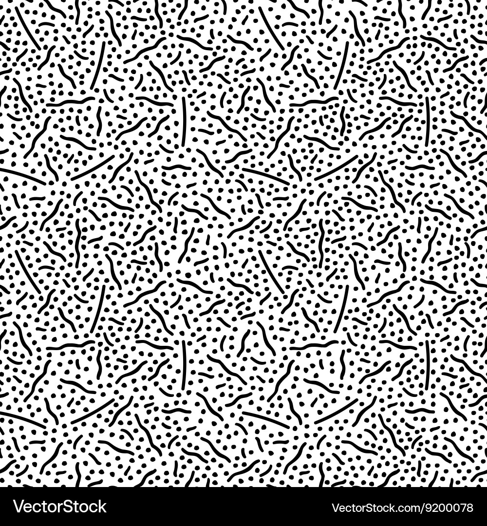 Retro memphis pattern - seamless background vector image