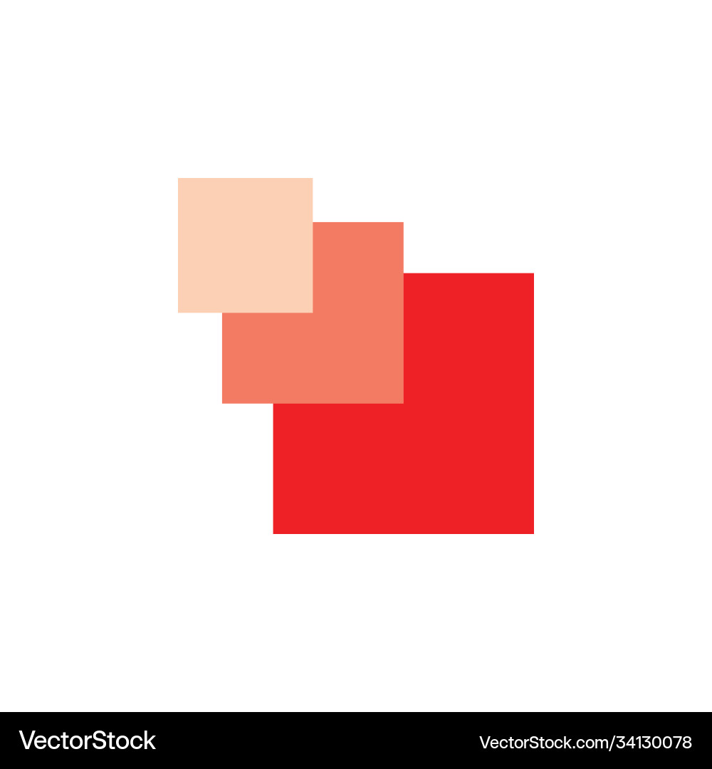 Square pixels simple geometric gradient motion vector image