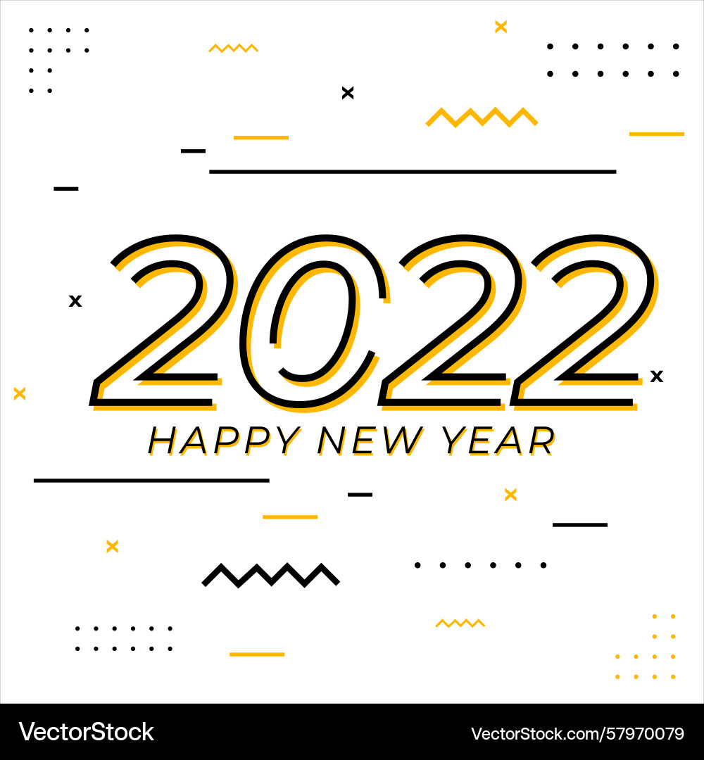 2022 happy new year text on abstract geometric 2022 happy new year text on abstract geometric Vector Image