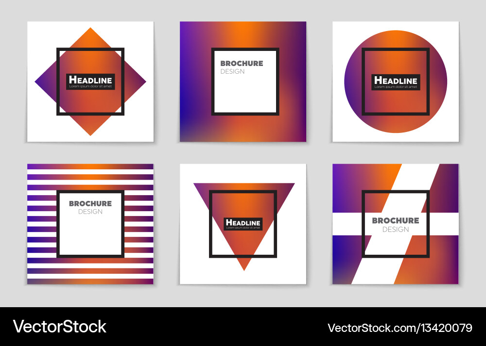 Abstract layout background set for art Abstract layout background set for art vector image