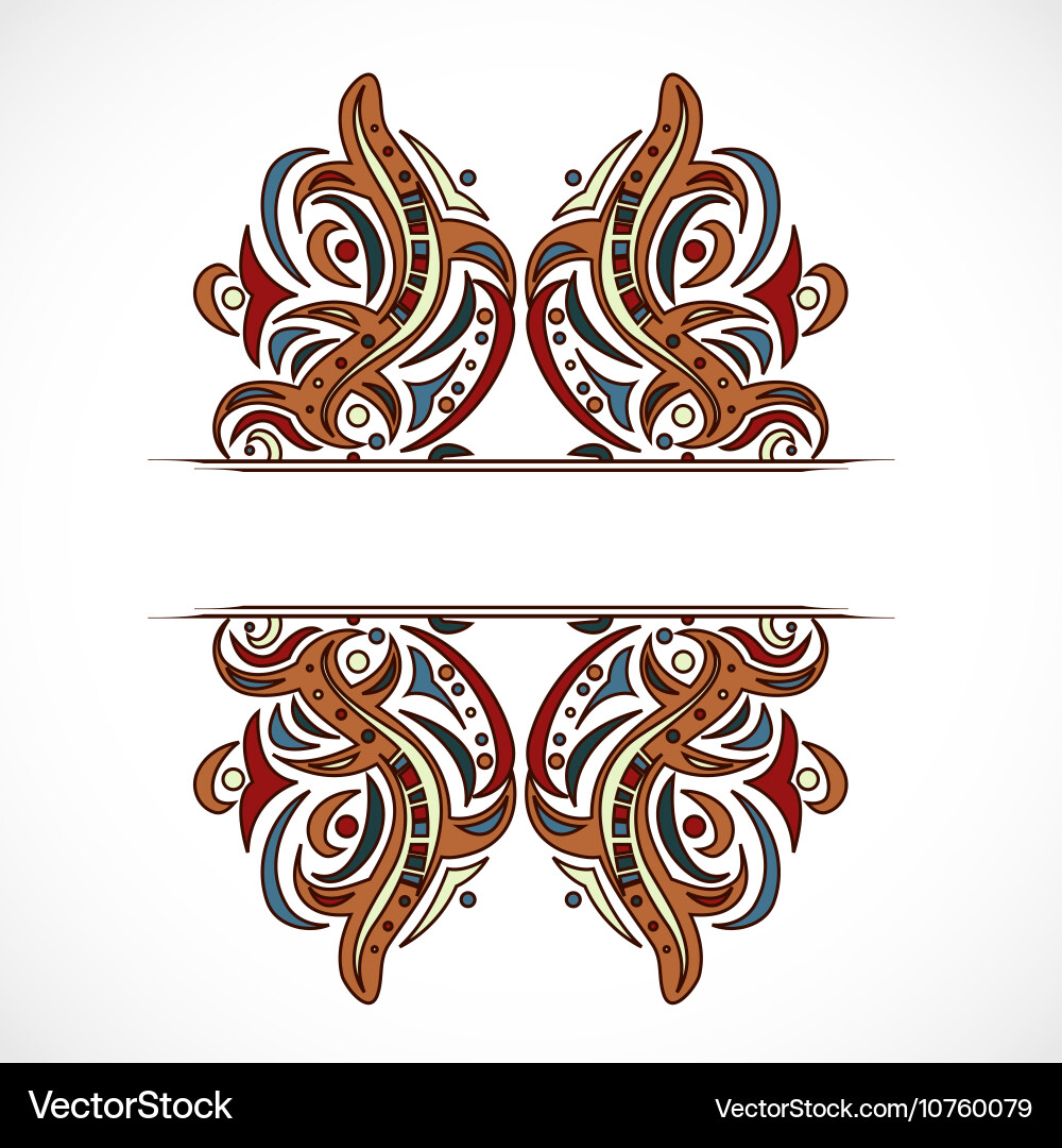 Abstract shapes with frame vector image
