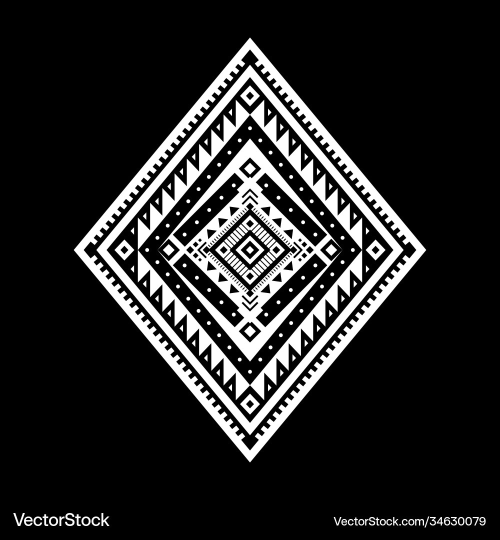 Aztec element Aztec element vector image