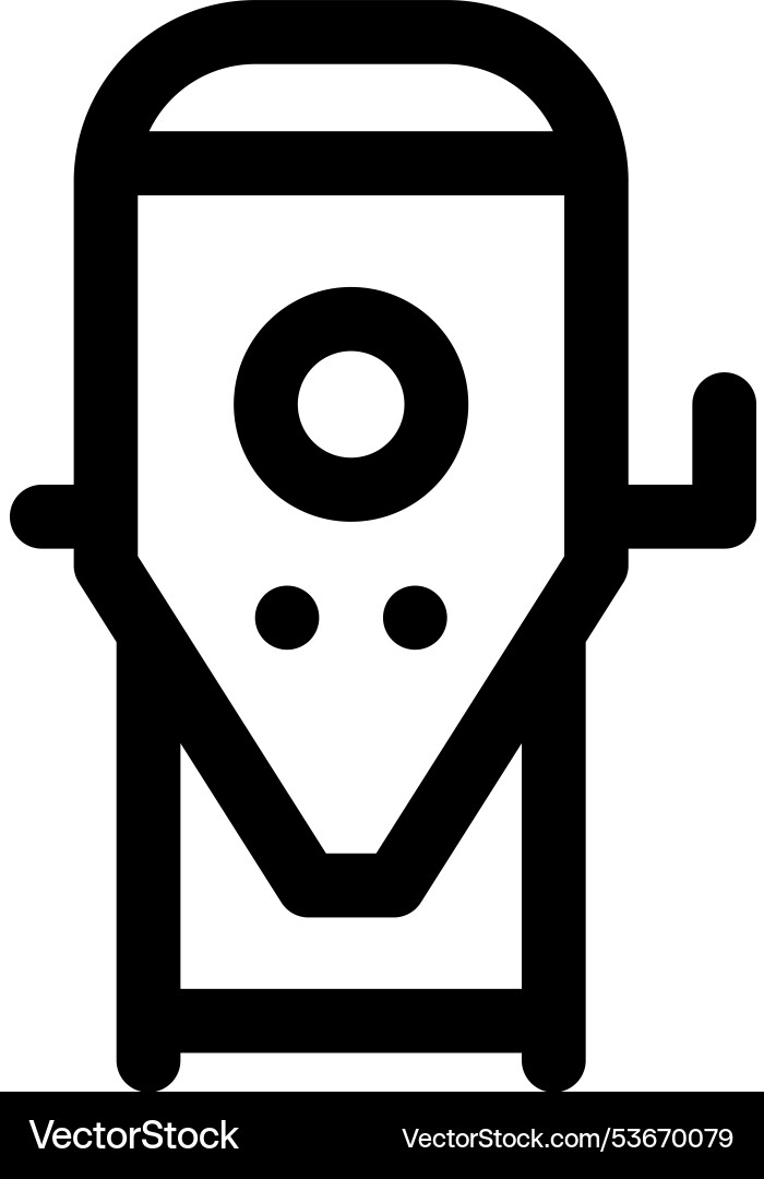 Fermentation icon thin linear style design Fermentation icon thin linear style design vector image