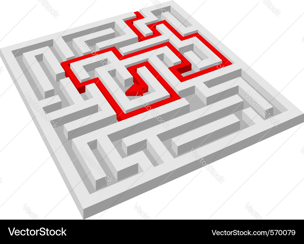 Labyrinth maze Vector Image