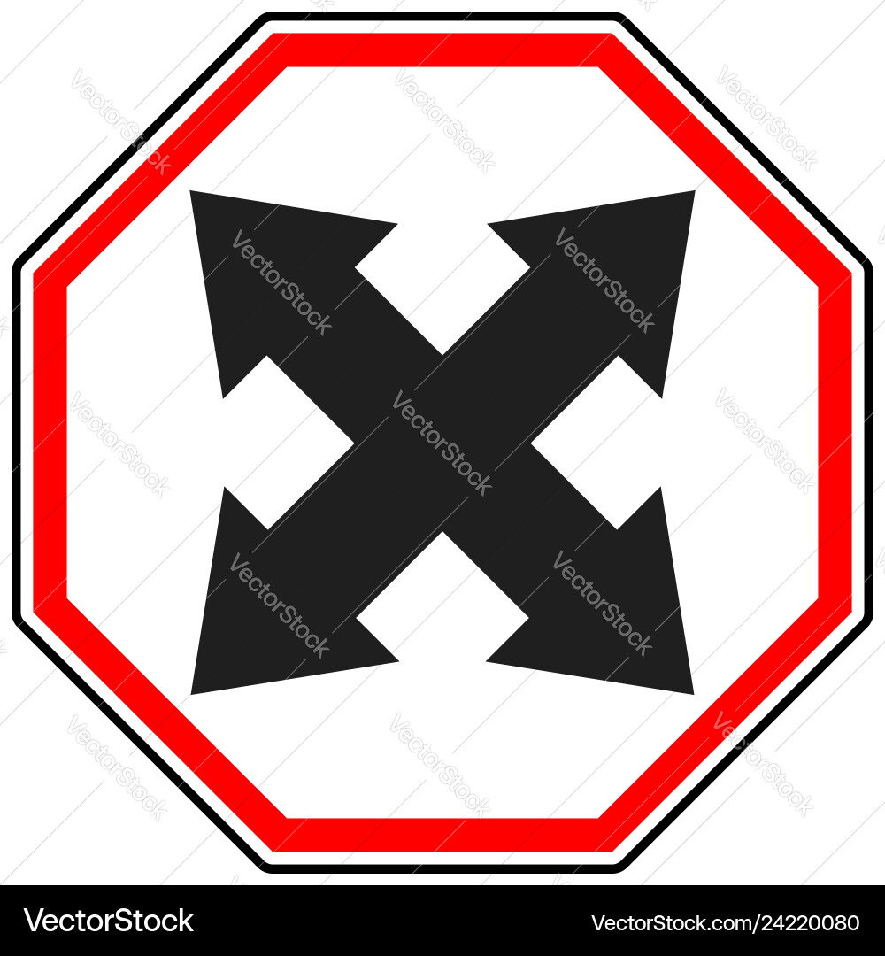 4-way arrow as expand resize adjustment alignment vector image