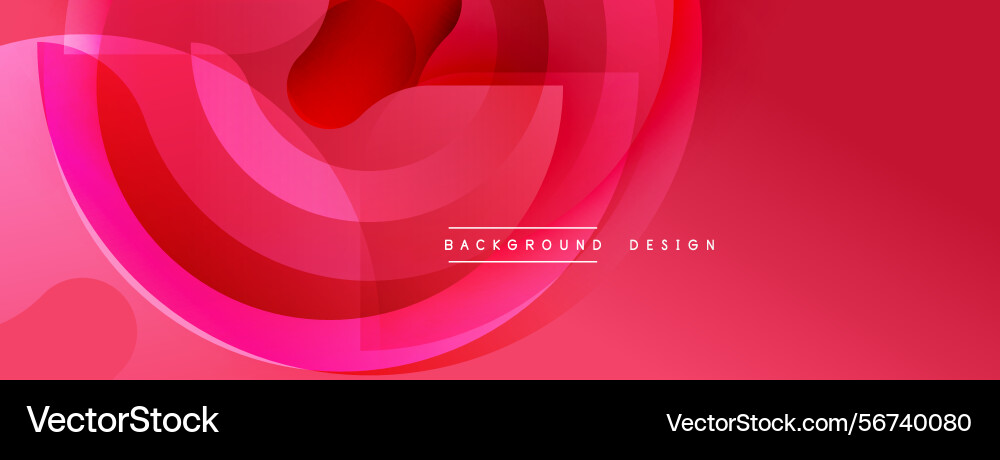 Abstract red design features flowing layers Vector Image