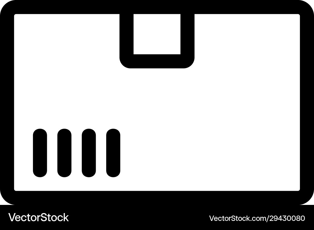 Bar code is an icon isolated contour Bar code is an icon isolated contour vector image