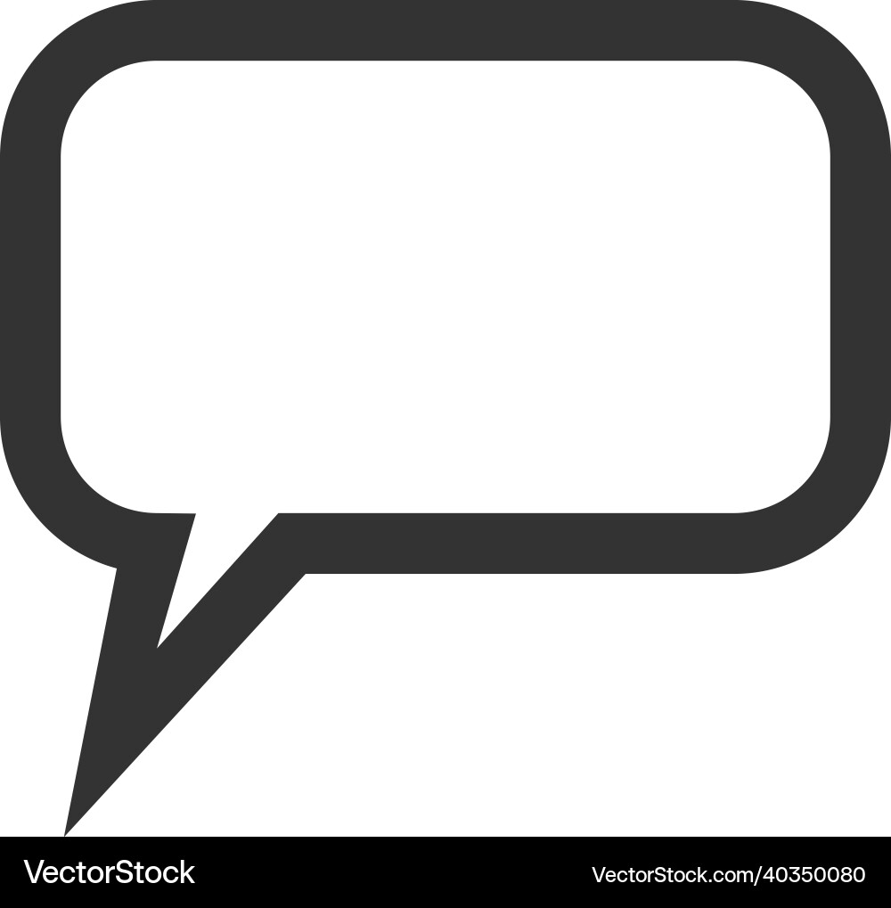 Blog message flat icon Vector Image