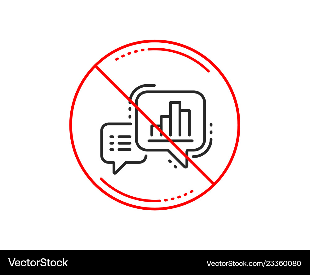 Graph line icon column chart sign vector image