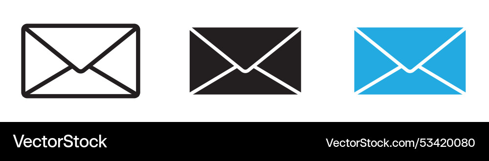 Message icon thin line Message icon thin line Vector Image
