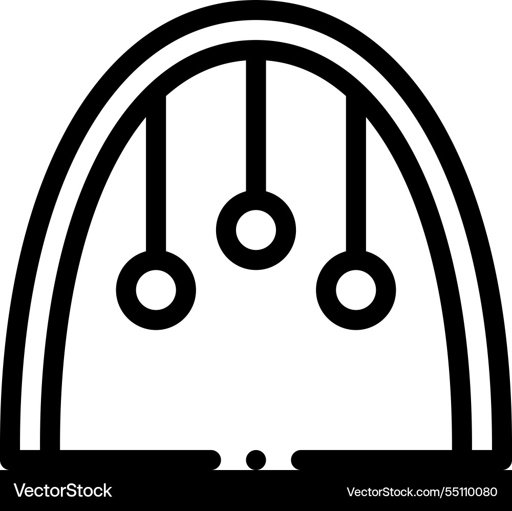 Monkey icon thin linear style design isolated Vector Image