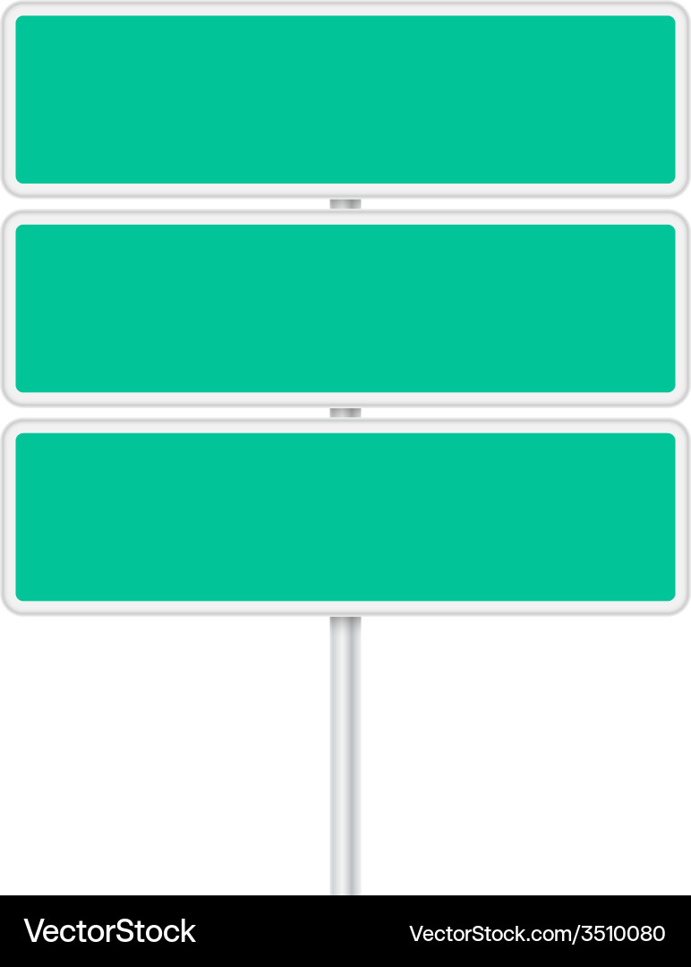 Set of signpost vector image