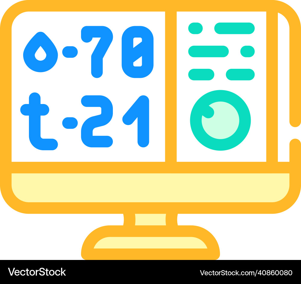 Temperature and humidity control color icon Vector Image