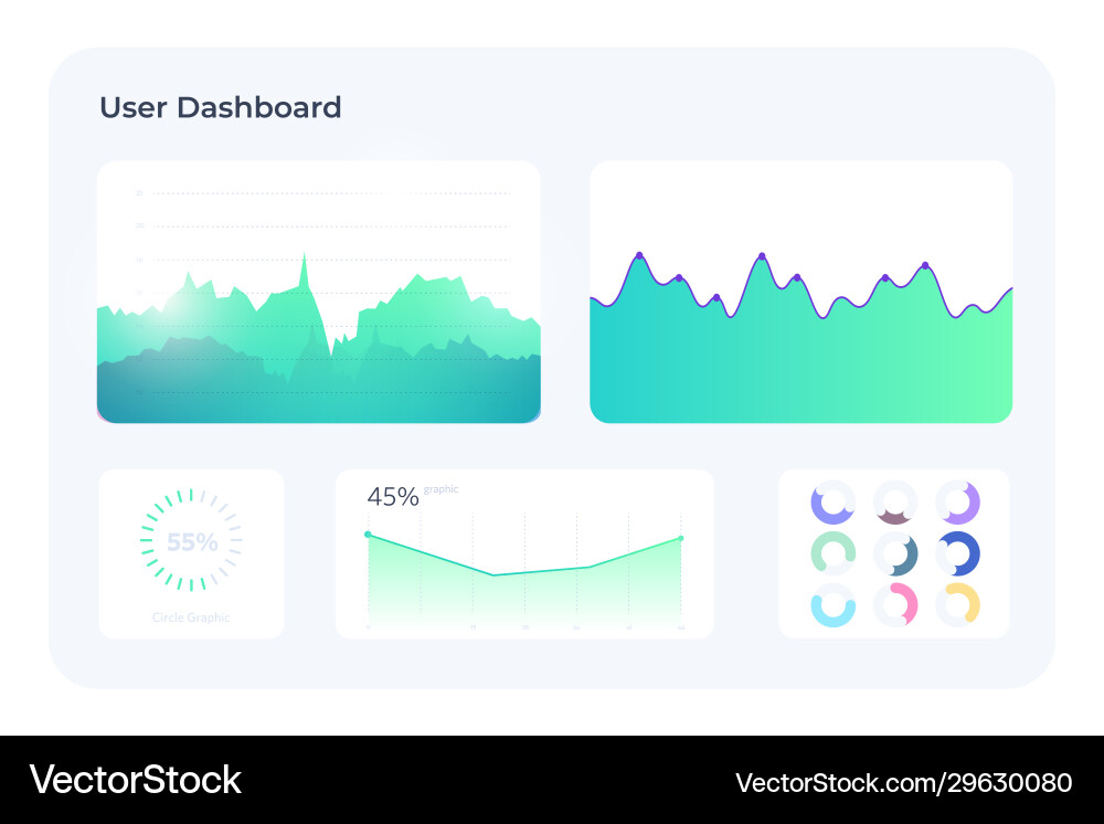 Ui hud Elemente mit Diagrammen und Grafik Benutzer Ui hud Elemente mit Diagrammen und Grafik Benutzer vektorbild