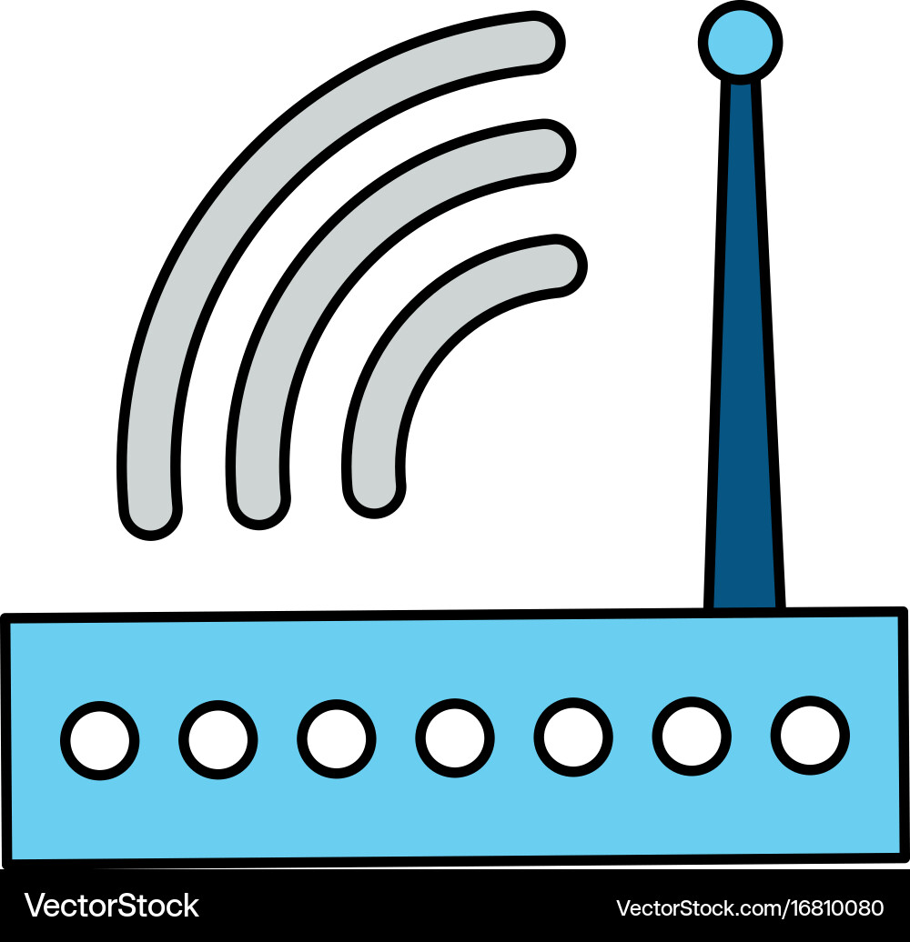 Wifi internet router vector image