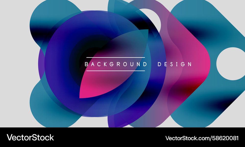 Abstract colorful overlapping shapes create Abstract colorful overlapping shapes create Vector Image