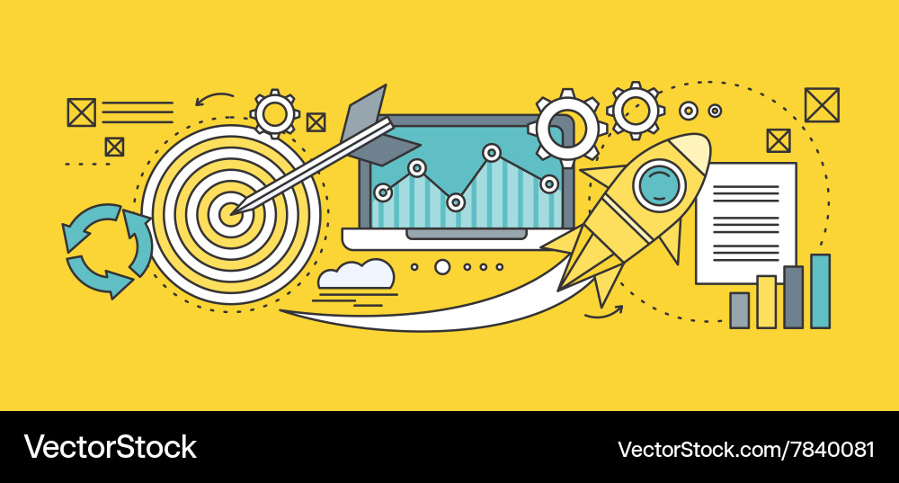 Concept search engine optimization Vector Image