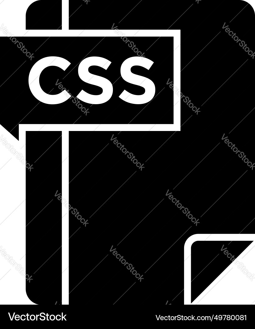 Css icon symbols pictograms design elements vector image