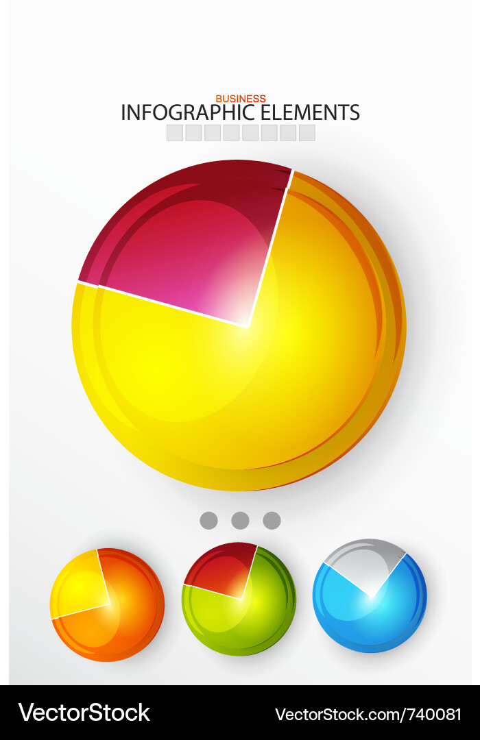 Data Charts & Icons Vector Image