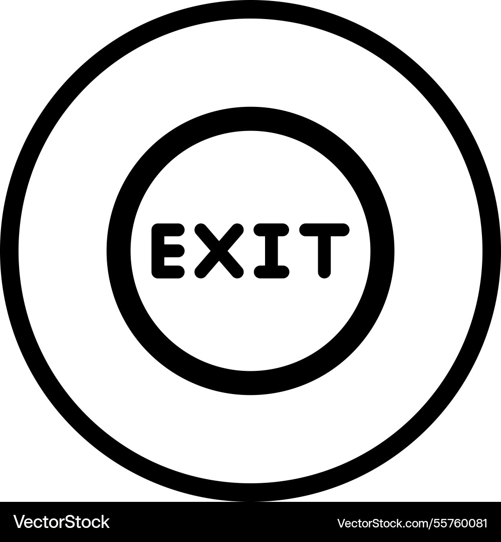 Exit icon design Vector Image