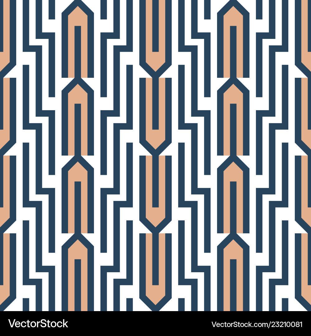Geometric abstract seamless pattern linear motif Geometric abstract seamless pattern linear motif Vector Image