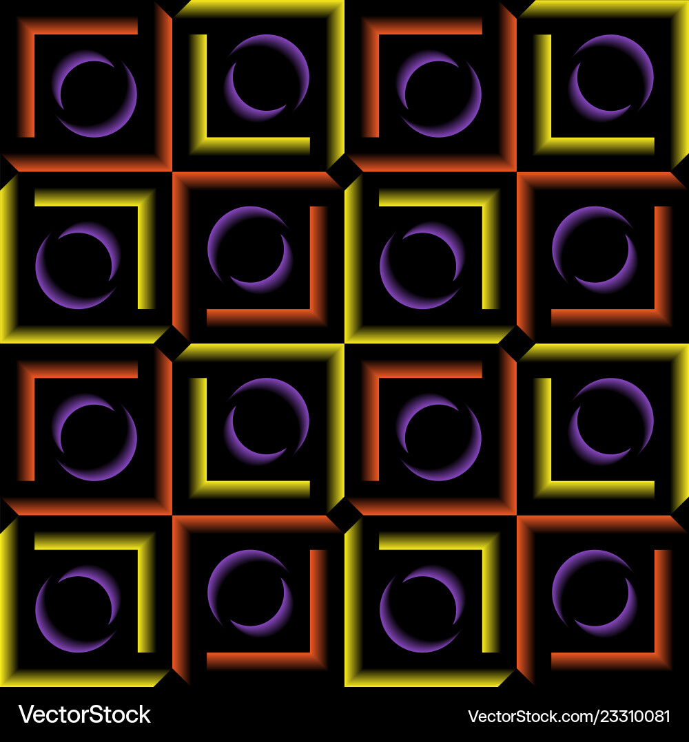 Geometrische Muster mit Gradientenfüllung Vektorbild