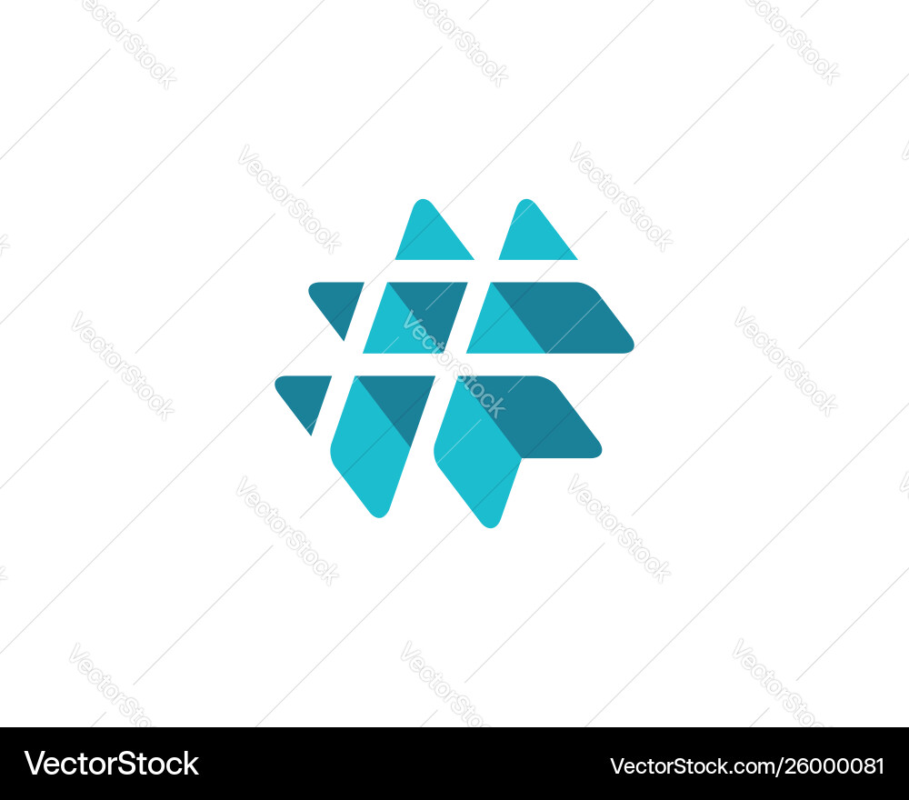 Hashtag symbol logo icon design template elements Hashtag symbol logo icon design template elements vector image