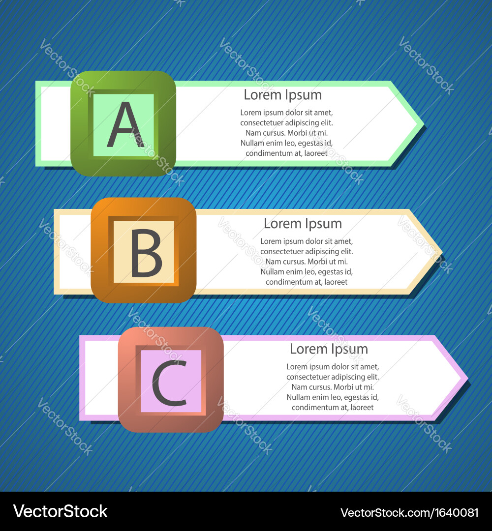 Informative Arrows & Structure vector image