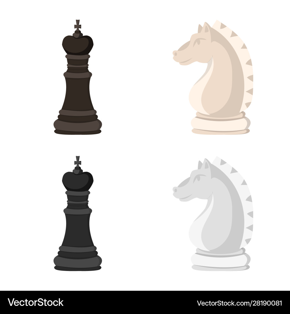 Isolated object checkmate and thin icon Vector Image