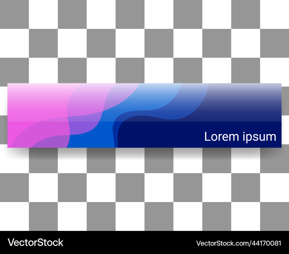 Lower third banner template user interface design vector image