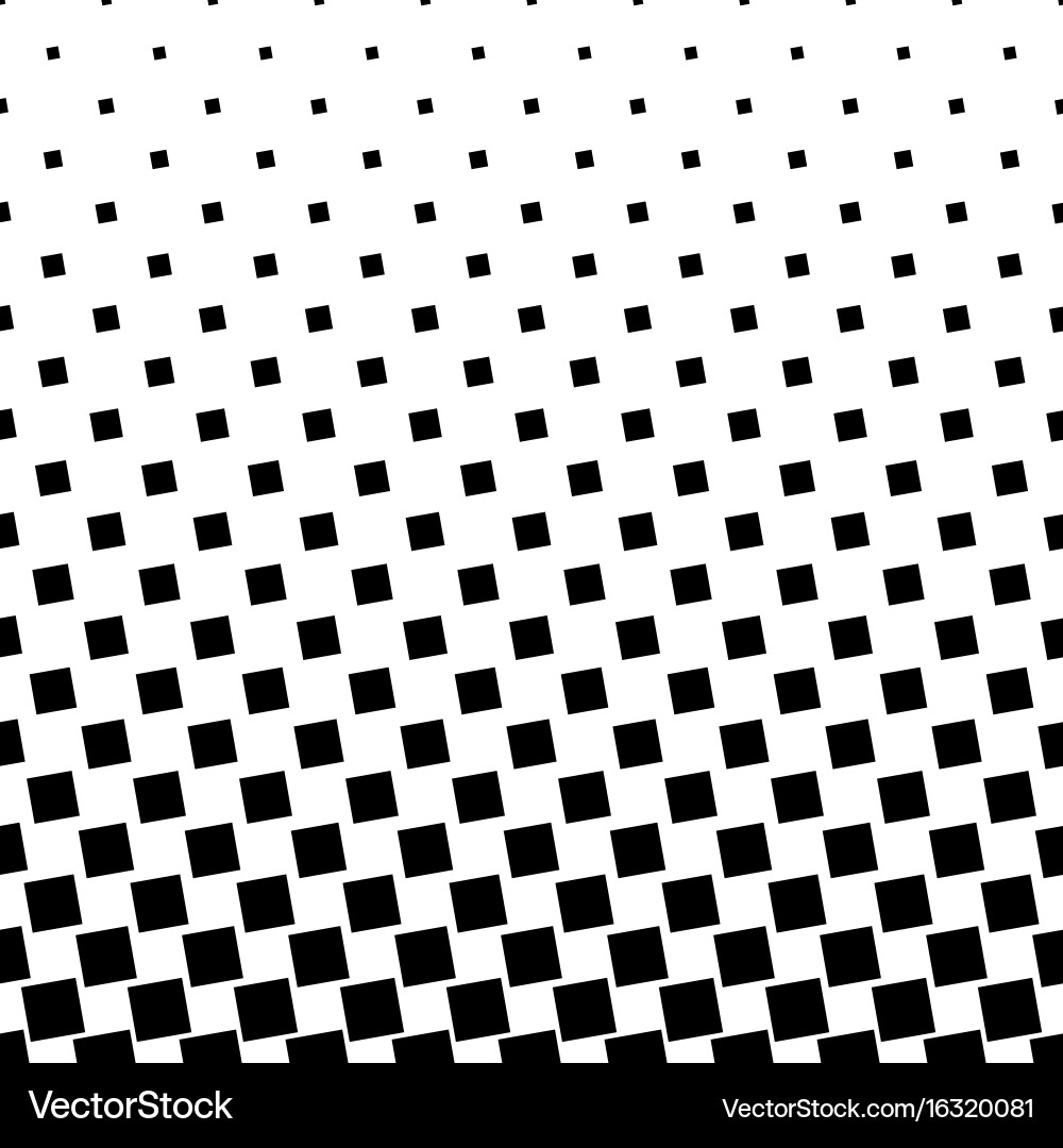 Monochrome abstract square pattern background vector image