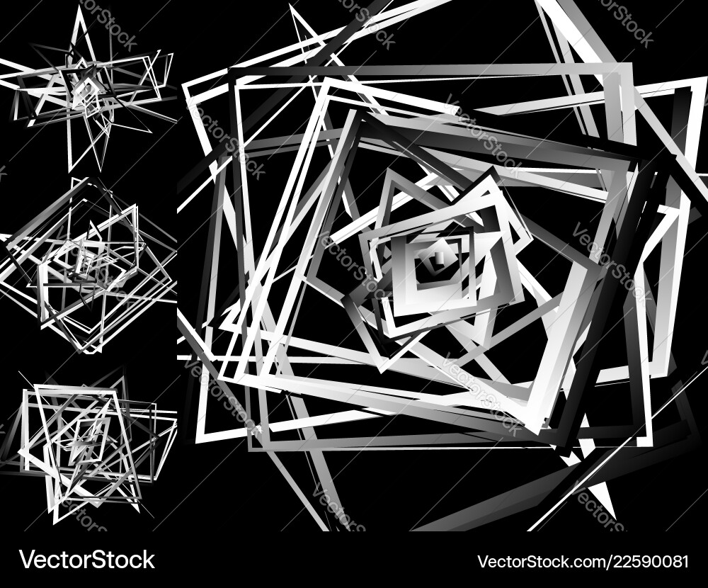 Mosaic of chaotic irregular random squares Mosaic of chaotic irregular random squares vector image