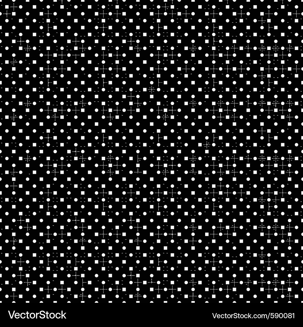 Seamless dots and checkers Vector Image