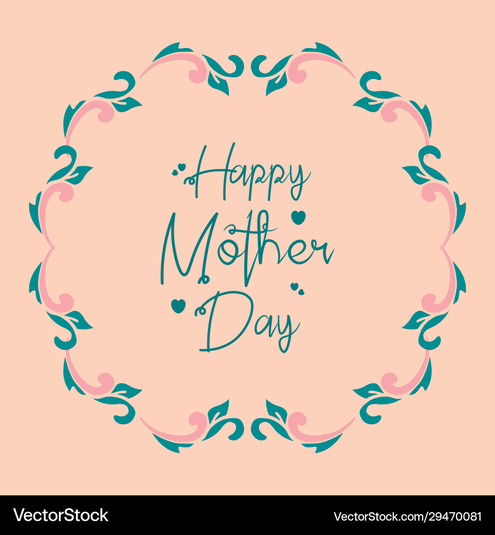 Unique shape pattern leaf and flower frame Unique shape pattern leaf and flower frame vector image