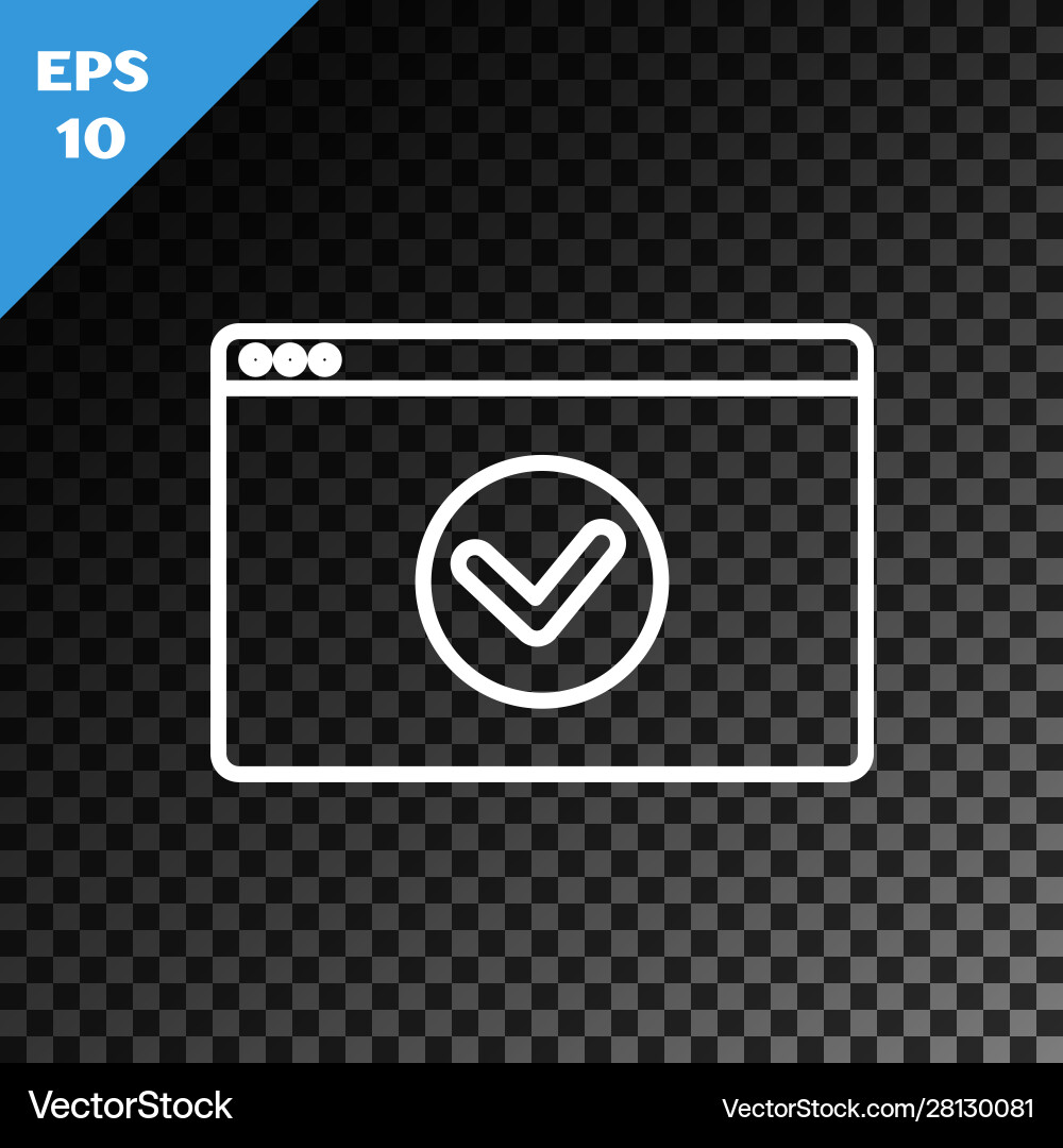White line secure your site with https ssl icon Vector Image