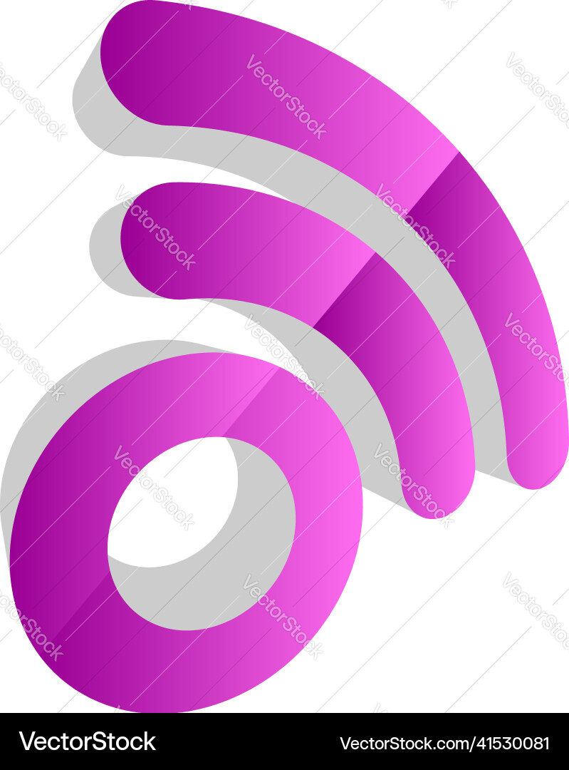 Wireless cordless signal internet wifi shape icon Wireless cordless signal internet wifi shape icon vector image