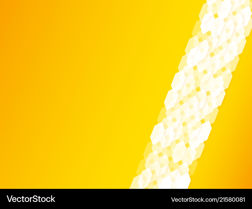 Yellow hexagonal design background Yellow hexagonal design background vector image