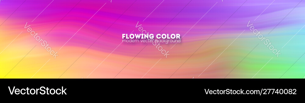 Abstract Flowing Color Stream vector image
