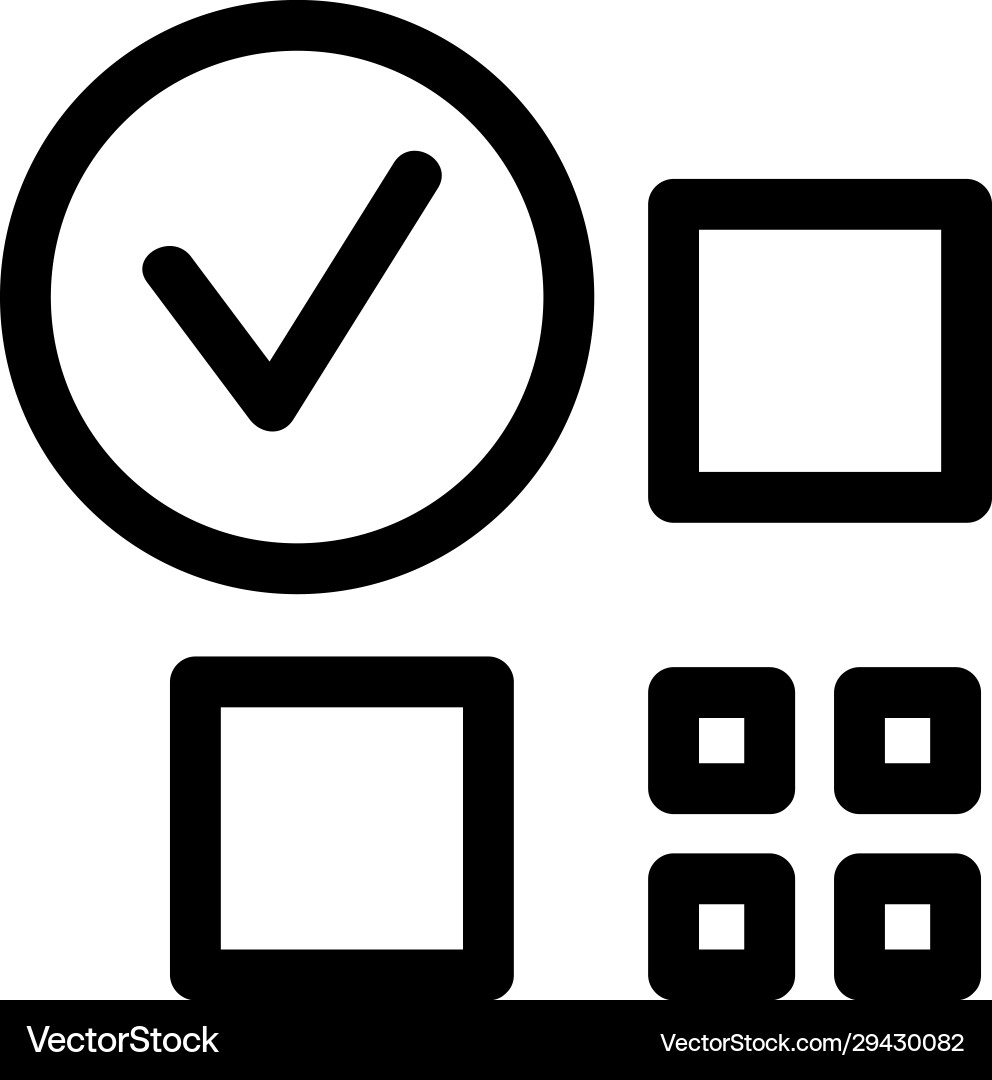 Bar code is an icon isolated contour Vector Image